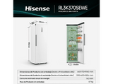 Frigorífico una puerta - Hisense RL3K370SEWE, No Frost, 185.6 cm, 372 l, Kitchen Fit, Wi Fi, Blanco