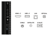 TV QLED 75 - TCL 75P7K, UHD 4K, AiPQ Processor, Smart TV, DVB-T2, 60 Hz, Pantalla HVA, Dolby Atmos, Negro