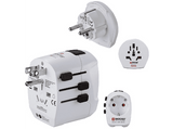 Adaptador de viaje - Hama World Travel Pro Light USB World Universal, blanco
