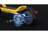 Patinete eléctrico - Xiaomi Electric Scooter 6 Ultra, Tipo 2 / VPM, Potencia Nom. 500 W, Carga máx. 140 kg, 12500 mAh, 25 km/h, Negro/Amarillo
