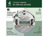 Robot friegasuelos - iRobot Roomba® 105 Combo Y351240, 12.8V, Capacidad de la Base 75 días, Autonomía 2h, Blanco