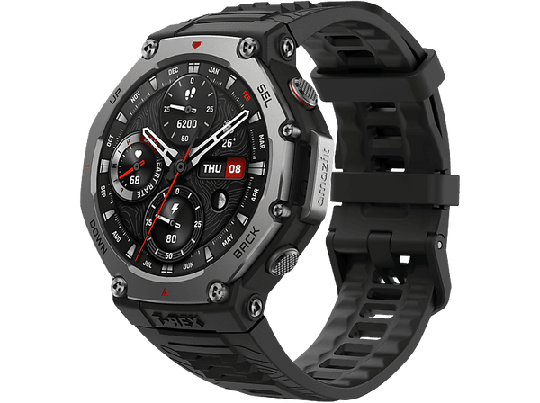 Smartwatch - Amazfit T-Rex 3, 1.5" AMOLED, Táctil, 27 días Autonomía, Silicona, Compatible iOS/Android, Onyx