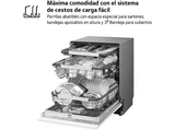 Lavavajillas integrable - LG DB597TXS, 14 servicios, 10 programas, 60 cm, TrueSteam™, EasyRack™, Sin panelar