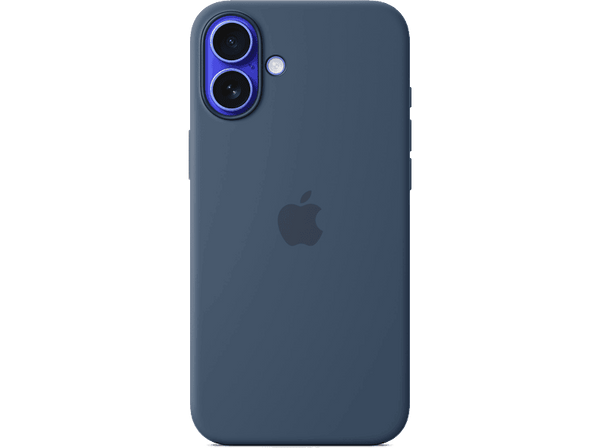 Apple Funda de silicona con MagSafe para iPhone 16 Plus, Azul denim