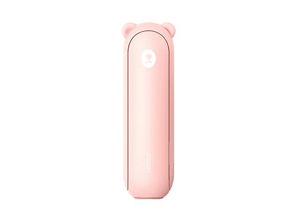 Ventilador portátil - Jisulife Life8 Plus, 10W, 4500 mAh, 3 Velocidades, Hasta 46h Autonomía, Rosa