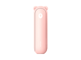 Ventilador portátil - Jisulife Life8 Plus, 10W, 4500 mAh, 3 Velocidades, Hasta 46h Autonomía, Rosa