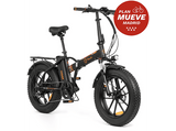 Bicicleta plegable - Youin Texas, 250 W, Velocidad máx. 25 km/h, Autonomía 45 km, Pantalla LCD, Luz Frontal y Trasera, Negro