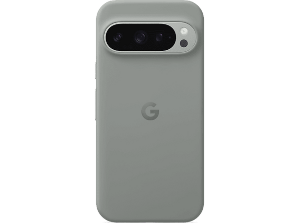 Funda - Google Pixel 9 + Pixel 9 Pro, Compatible con Pixel 9 y Pixel 9 Pro, Silicona, Resistente a Manchas, Verde Liquen