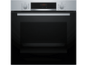 Horno - Bosch HBA574ES3, Multifunción, Pirolítico, 71 l, 59.4 cm, HotAir 3D, Asistente de limpieza con agua, Inox