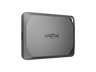 Disco duro SSD externo 4 TB - Crucial X9 Pro, USB 3.2 Gen-2 (10Gb/s), Velocidad Lectura y Escritura de hasta 1050 MB/s, Plug-and-play, Gris