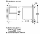 Microondas integrable - Bosch BFL7221B1, Serie 8, 900 W, 5 niveles, Asistente de limpieza con agua, Función Microondas Boost, 21 l, Negro