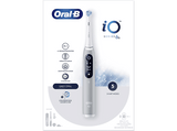Cepillo eléctrico - Oral-B iO 6S, Con 2 Cabezales y 1 Estuche De Viaje, Diseñado Por Braun, Gris