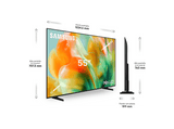 TV Mini LED 55 - Samsung TU55M80HAUXXC, UHD 4K, NQ4 AI Gen2 Processor, Smart TV, Full AI, Negro