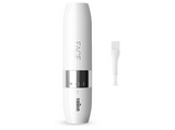 Depiladora facial - Braun Face Mini Rasuradora FS1000, Rápida y suave, Fácil de llevar, Luz Smartlight, Blanco