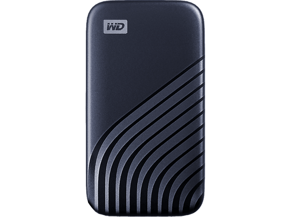 Disco duro SSD externo 2 TB - WD My Passport SSD, Portátil, Lectura 1050 MB/s, USB 3.2, Para Windows y Mac, Azul