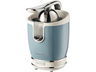 Exprimidor - Ariete 413-05, 85 W, Retro, Con 2 Conos, Función antigoteo, Acero inoxidable, Metal, Azul