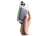 Powerbank - Baseus PicoGo AM41 Ultra-fina, 5000 mAh, 20W, Carga magnética, Con cable Tipo C 60W, Carga Pass-Through, Carga rápida, Gris