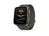 Reloj deportivo - Garmin Venu X1, Verde, 24mm, 2 AMOLED, Hasta 14 días de Autonomía, Caja de Titanio, Correa de Nailon ComfortFit