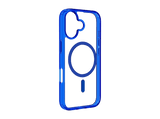 Funda móvil - CellularLine ICONIC MAG, Para iPhone 17, Ultrarresistente, MagSafe, Azul y Transparente