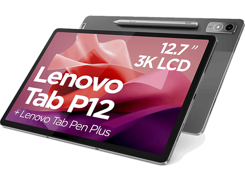 Tablet - Lenovo Tab P12, Gris, 256GB, WiFi only, 12.7