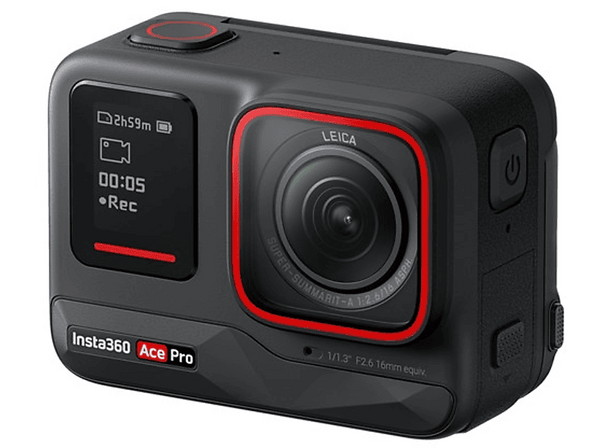 Cámara deportiva - Insta 360 Ace Pro Standalone, Sensor 1/1.3", 48 mpx, Pantalla 2.4", 8K y 4K, Negro