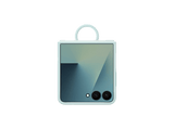 Funda -  Samsung, Para Samsung Galaxy Z Flip7, De Silicona con anillo, Menta