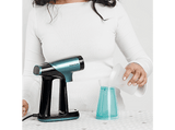 Cepillo de vapor y plancha - Taurus Sliding Care ProSuction, Filtro recolector de polvo extraíble, Autoapagado, 1550 W, Verde y Negro