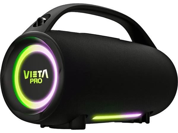 Altavoz inalámbrico - Vieta Pro Mini Thunder 2, 100 W, Bluetooth, 15h Autonomía, IPX6, Negro
