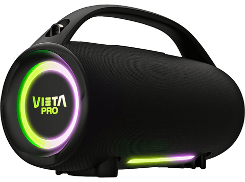 Altavoz inalámbrico - Vieta Pro Mini Thunder 2, 100 W, Bluetooth, 15h Autonomía, IPX6, Negro