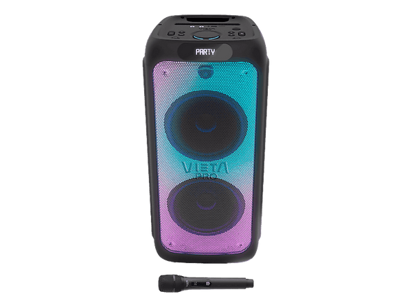 Altavoz de gran potencia - Vieta Party 220, 500 W, Bluetooth, Autonomía 9h, Negro