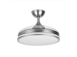 Ventilador de techo con luz - Orbegozo CP 121105, 35 W, 6 Velocidades, Temporizador, Sistema de ventilación reversible, Níquel