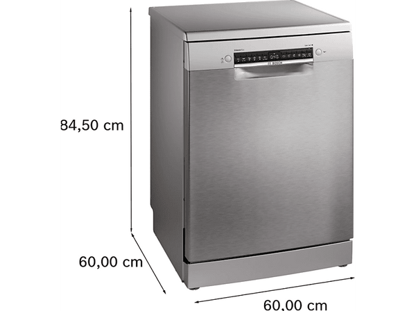Lavavajillas - Bosch SMS4EKI06E, Serie 4, 13 servicios, 6 programas , 60 cm, Home Connect, Silence Plus, Acero antihuellas