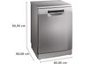 Lavavajillas - Bosch SMS4EKI06E, Serie 4, 13 servicios, 6 programas , 60 cm, Home Connect, Silence Plus, Acero antihuellas