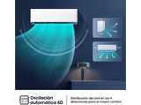 Aire acondicionado Split 1 x 1 - Hisense Uni Pure Black HB35, 3000 fg/h, Wi-Fi, Filtro Hi Nano, IA Smart, Blanco