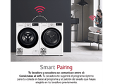 Secadora bomba de calor - LG RH90V5AV6N, Independiente, 9 kg, 14 programas, Blanco