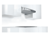 Campana convencional - Bosch DUL63CC55, 3 velocidades, 350 m³/h, Filtros antigrasa, 60 cm, Inox
