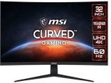 Monitor gaming - MSI G321CUV, Curvo, 32, UHD 4K, 4 ms, 60 Hz, Panel VA, Negro
