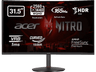 Monitor gaming - Acer Nitro XZ322QUS, 31.5" LED WQHD Curvo, 8 ms, 165 Hz, 2 x HDMI(2.0) + 2 x DP(1.2) + 2 x Altavoces 3W, FreeSync Premium, Negro