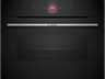 Horno compacto - Bosch CBG7741B1, Multifunción, Pirolítico y Limpieza por agua, 47 l, Pantalla táctil TFT, Home Connect ,59.4 cm, Negro