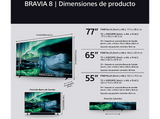 TV OLED 55 - Sony Bravia 8, 4K HDR, Google Smart TV 2024,  Gaming PS5, IMAX Enhanced, Dolby Atmos/Vision, Chromecast, Apple Airplay, 120Hz, 55XR80