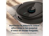Robot aspirador - Cecotec Conga 9990 AI Spin Revolution Ultra Power Home, 1000W, 240 min, 10000 Pa, APP, Base autovaciado, IA, Hasta 240m2, Negro