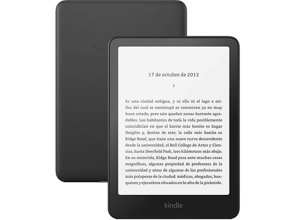 eBook - Amazon Kindle Paperwhite, 7", 16 GB, 300 ppi, Con publicidad, Sin reflejos, Autonomía de semanas, Negro