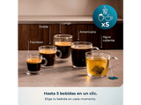Cafetera superautomática - Cecotec Cremmaet Lungo Steam, Vaporizador, 5 bebidas, Pantalla táctil, 19 bares, Thermoblock, Molinillo integrado, Negro
