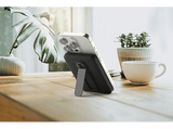 Powerbank - CellularLine Mag Stand, 5000 mAh, 20 W, Carga inalámbrica, USB C, Negro