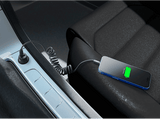 Cable - CellularLine SPIRAL, Extensible hasta 120 cm, Para coche, Anti-enredos, Acabado seda, Tipo C a Tipo C, Negro