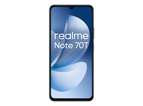 Móvil - realme Note 70T, Negro, 256GB, 4GB RAM, 6.74