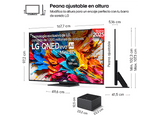 TV QNED MiniLED 75 - LG 75QNED9MA6B, UHD 4K Inalámbrico, Procesador Inteligente α9 AI Processor 4K Gen8, Smart TV, DVB-T2 (H.265), Negro