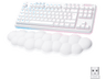 Teclado gaming - Logitech G G715 Linear Aurora Collection, Bluetooth, Retroiluminación, Lightsync, Lightspeed, Interruptores lineales, PC/Mac, Blanco