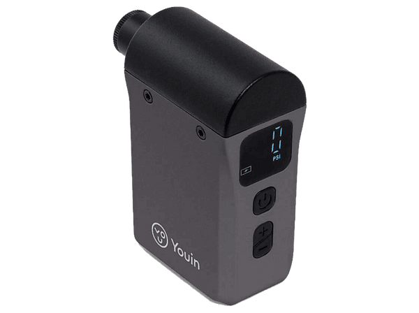 Compresor de aire eléctrico - Youin MA1023 Ultracompacto, Corriente alterna y batería de 7,4 V, Negro