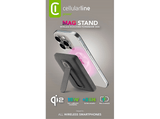 Powerbank - CellularLine Mag Stand, 5000 mAh, 20 W, Carga inalámbrica, USB C, Negro